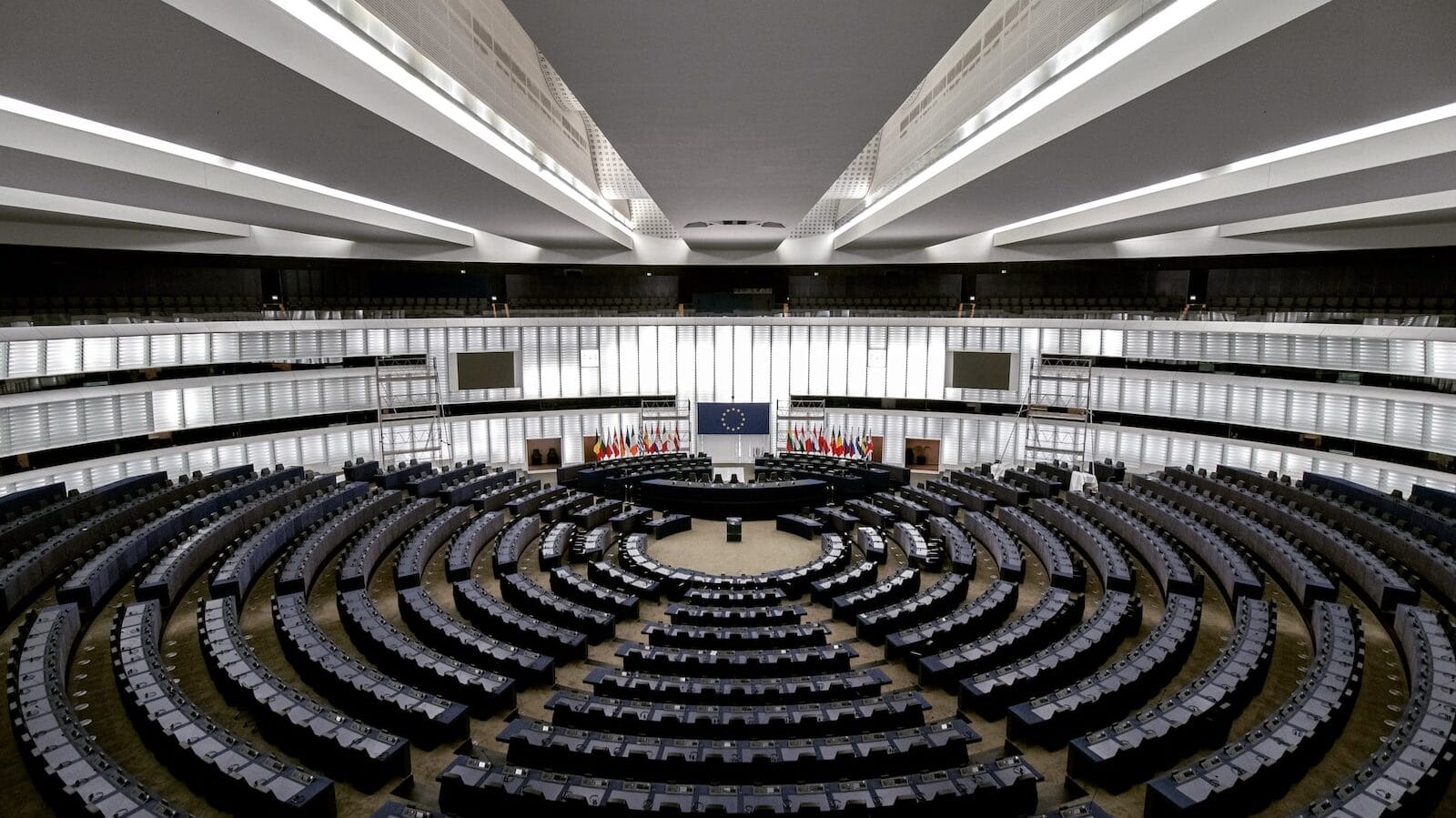 aerial view photography of government assembly room